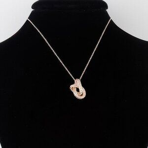 Braided Interweave Pendant Necklace